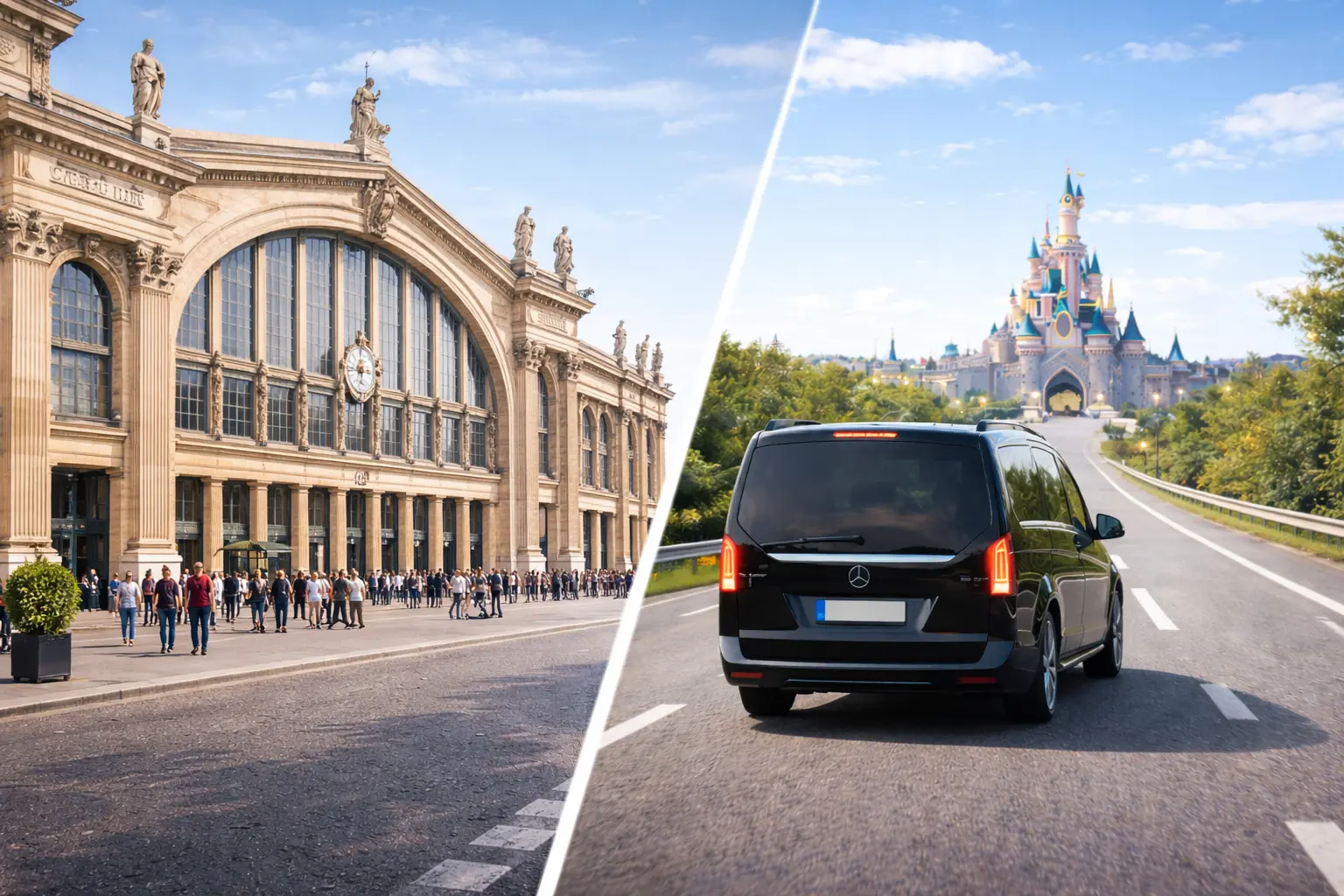 Paris Train Station to Disneyland Transfers